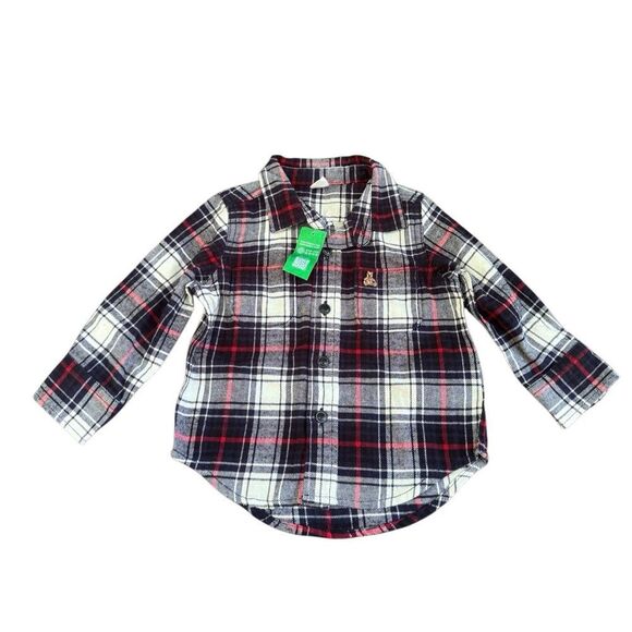 NWT GAP Baby Boys Oversized Oxford Shirt Size 12-18 Months - Picture 1 of 5